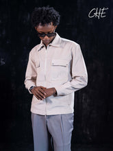 Utility-style zip-up Shacket