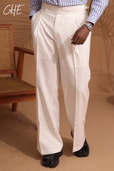 High-waisted, wide-leg pleated Baggy Gurkha Pant with side-tab adjusters