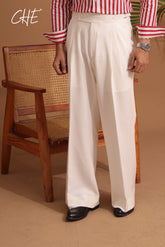 High-waisted, wide-leg pleated BaggyGurkha Pant with side-tab adjusters
