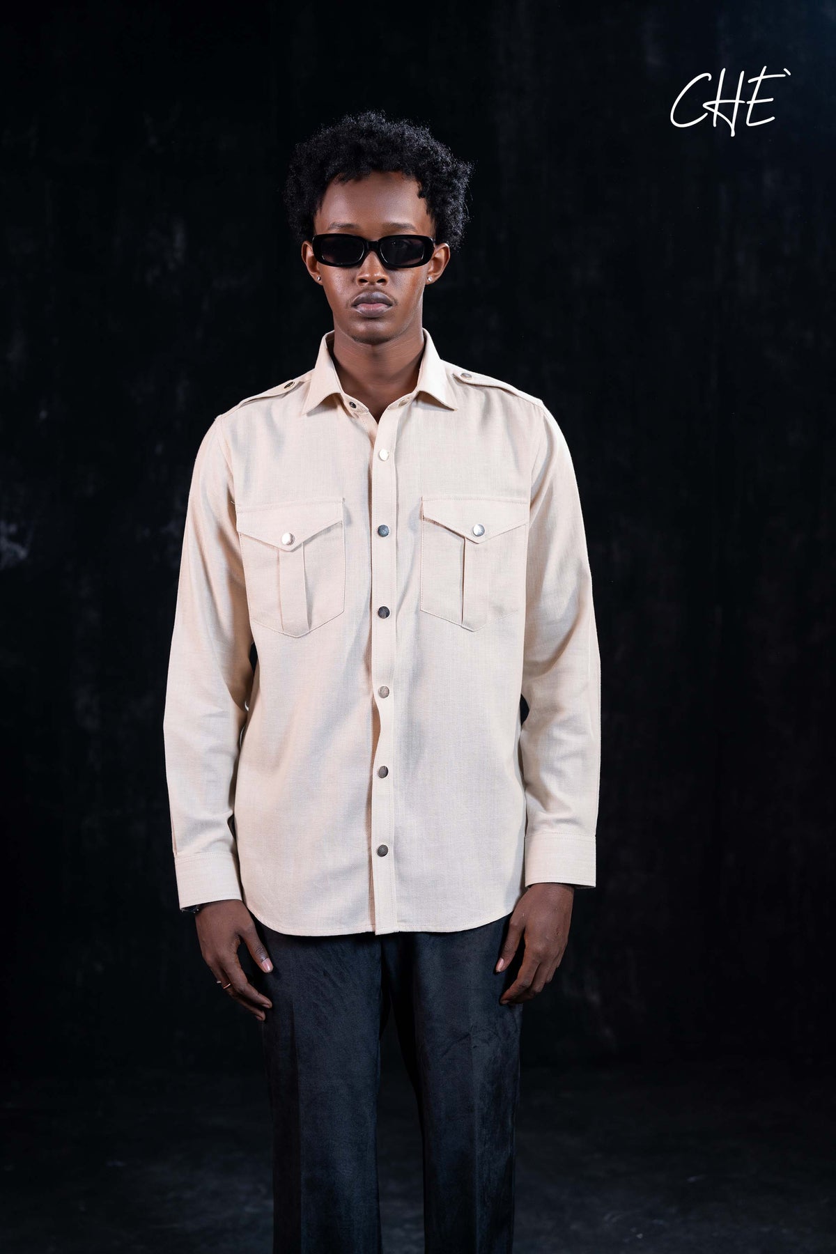 Men's Pomili Long-sleeve Button-down Shirt