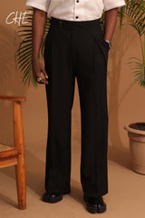 Men Gurkha Thick Paris Buckle High Waisted Pants