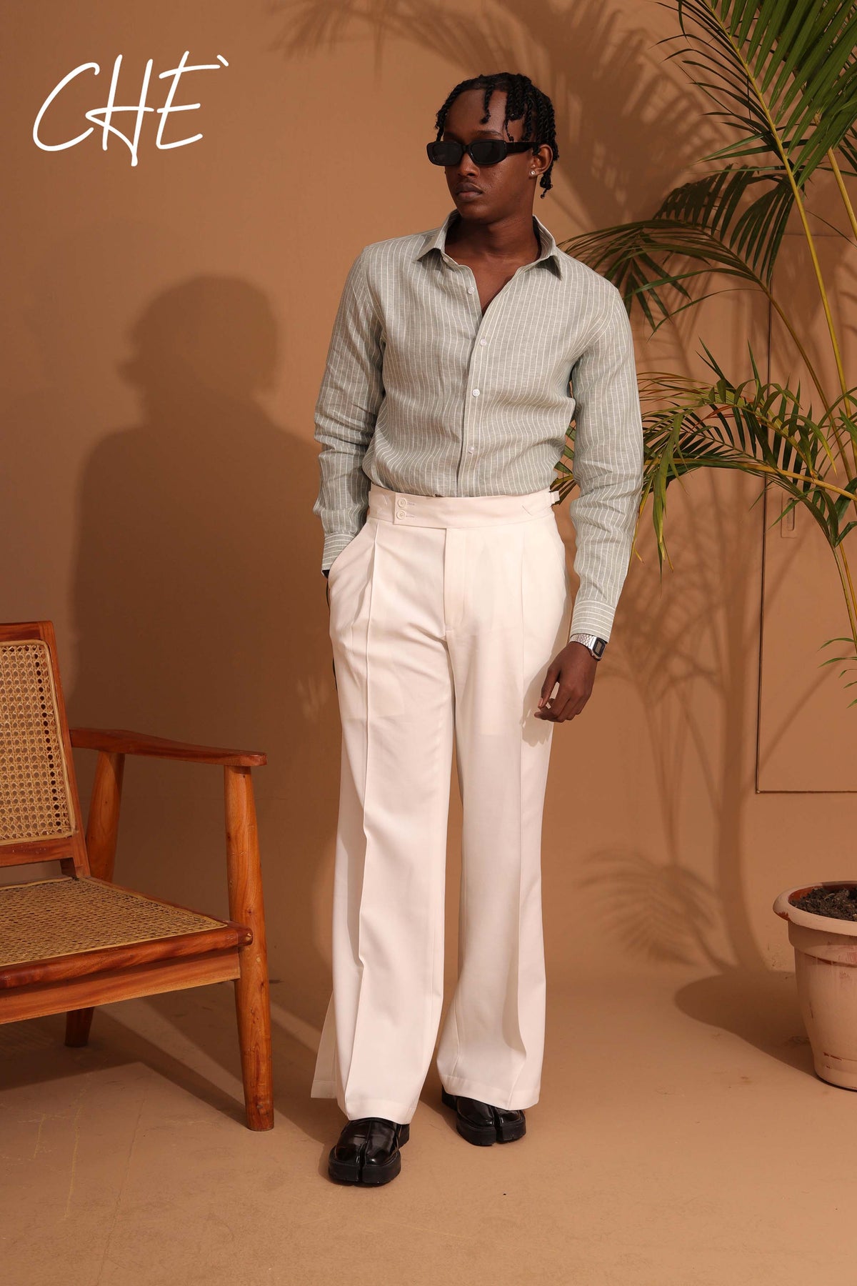 Striped Full Sleeve Single Cuff Classic Fit Remi Cotton Shirt