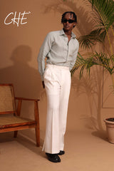 Striped Full Sleeve Single Cuff Classic Fit Remi Cotton Shirt